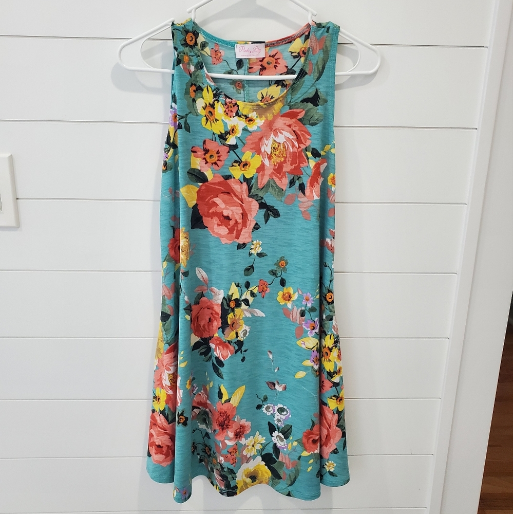 Pink Lily Tank Swing Dress